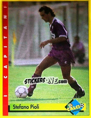 Sticker Stefano Pioli - Calcio Cards 1992-1993 n. 23 - Merlin