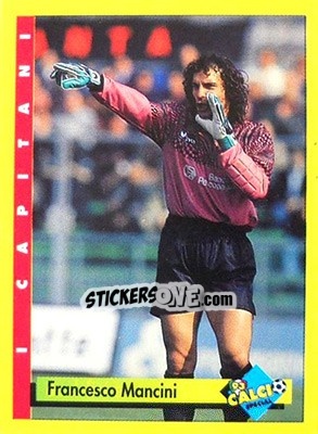 Figurina Francesco Mancini - Calcio Cards 1992-1993 - Merlin