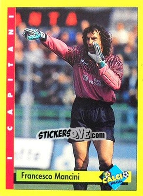 Sticker Francesco Mancini - Calcio Cards 1992-1993 n. 24 - Merlin