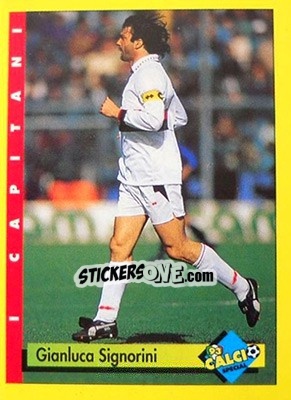 Sticker Gianluca Signorini - Calcio Cards 1992-1993 n. 25 - Merlin