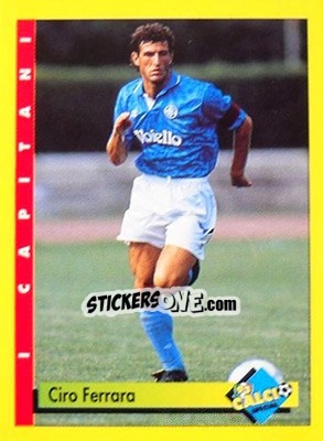Sticker Ciro Ferrara - Calcio Cards 1992-1993 n. 30 - Merlin
