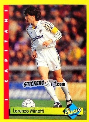 Sticker Lorenzo Minotti - Calcio Cards 1992-1993 n. 31 - Merlin
