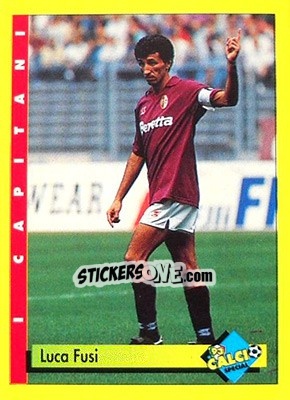 Figurina Luca Fusi - Calcio Cards 1992-1993 - Merlin