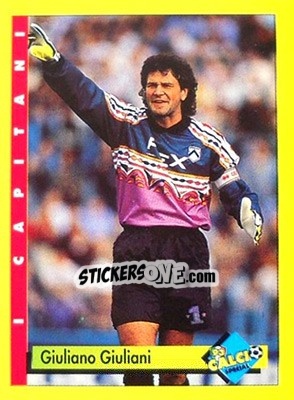 Figurina Giuliano Giuliani - Calcio Cards 1992-1993 - Merlin