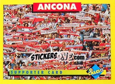 Sticker Ancona - Calcio Cards 1992-1993 n. 37 - Merlin