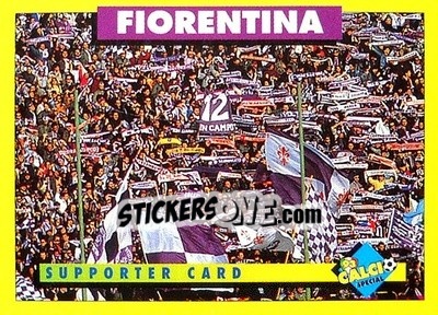 Sticker Fiorentina - Calcio Cards 1992-1993 n. 41 - Merlin