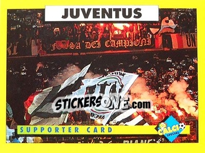 Sticker Juventus - Calcio Cards 1992-1993 n. 45 - Merlin