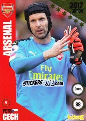 Sticker Petr Cech - Football Cards 2017 n. 4 - Kickerz