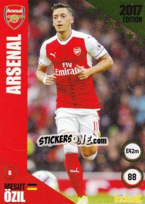 Sticker Mesut Özil - Football Cards 2017 n. 6 - Kickerz