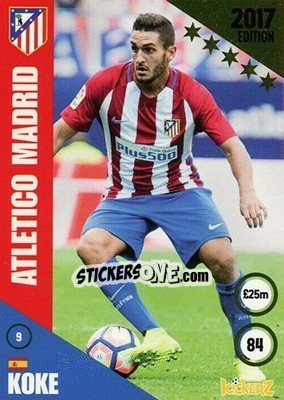 Sticker Koke - Football Cards 2017 n. 9 - Kickerz