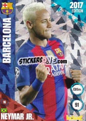 Sticker Neymar Jr - Football Cards 2017 - Kickerz