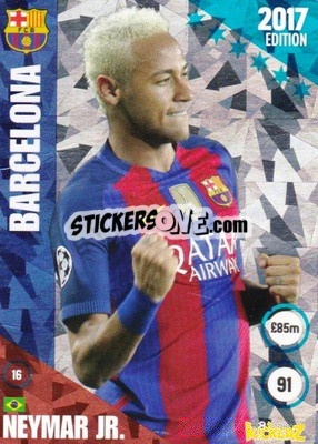 Sticker Neymar Jr - Football Cards 2017 n. 16 - Kickerz