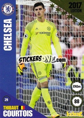 Sticker Thibaut Courtois - Football Cards 2017 n. 29 - Kickerz