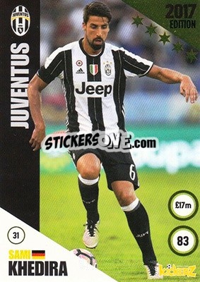 Sticker Sami Khedira - Football Cards 2017 n. 31 - Kickerz