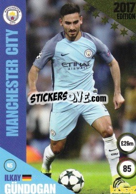 Sticker Ilkay Gündogan - Football Cards 2017 n. 45 - Kickerz