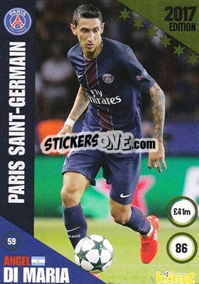 Sticker Angel Di Maria - Football Cards 2017 n. 59 - Kickerz