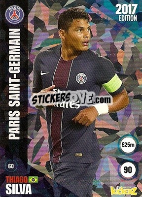 Sticker Thiago Silva - Football Cards 2017 - Kickerz