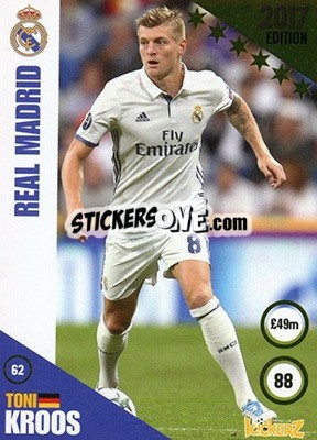 Sticker Toni Kroos - Football Cards 2017 n. 62 - Kickerz