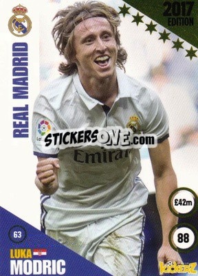 Sticker Luka Modric - Football Cards 2017 - Kickerz