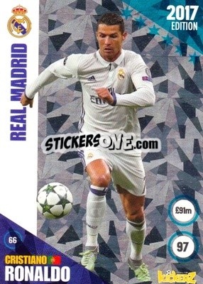 Sticker Cristiano Ronaldo - Football Cards 2017 n. 66 - Kickerz