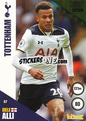 Sticker Dele Alli - Football Cards 2017 n. 67 - Kickerz