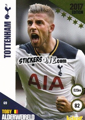 Sticker Toby Alderweireld - Football Cards 2017 n. 69 - Kickerz
