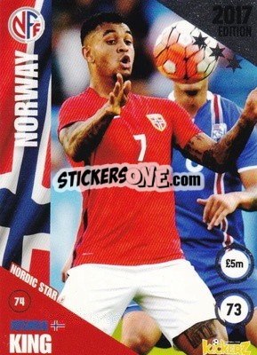 Sticker Joshua King - Football Cards 2017 - Kickerz