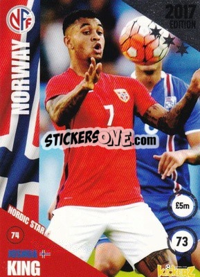 Sticker Joshua King - Football Cards 2017 n. 74 - Kickerz