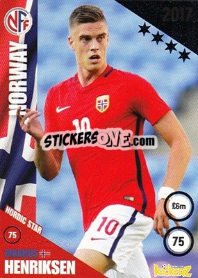 Sticker Markus Henriksen - Football Cards 2017 n. 75 - Kickerz