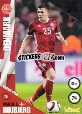 Sticker Pierre E. Højbjerg - Football Cards 2017 n. 79 - Kickerz