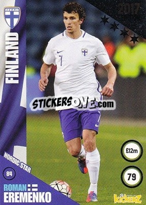 Sticker Roman Eremenko - Football Cards 2017 - Kickerz