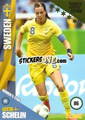 Sticker Lotta Schelin - Football Cards 2017 - Kickerz
