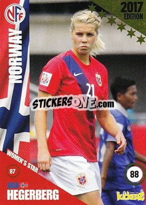 Sticker Ada Hegerberg - Football Cards 2017 n. 87 - Kickerz