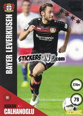 Sticker Hakan Calhanoglu - Football Cards 2017 n. 91 - Kickerz