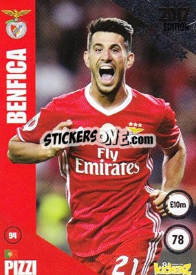 Sticker Pizzi - Football Cards 2017 n. 94 - Kickerz