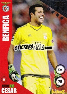 Sticker Julio César - Football Cards 2017 n. 95 - Kickerz