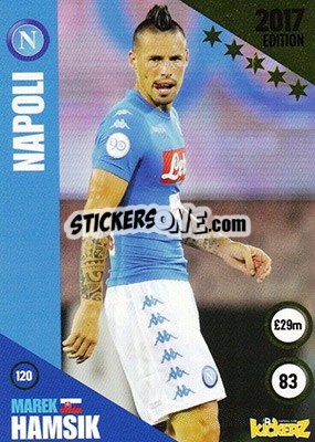 Sticker Marek Hamsik - Football Cards 2017 - Kickerz