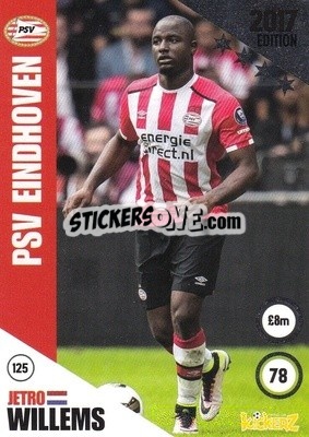 Sticker Jetro Willems - Football Cards 2017 - Kickerz