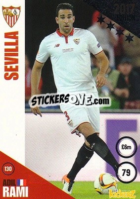Sticker Adil Rami - Football Cards 2017 n. 130 - Kickerz