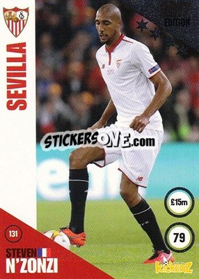 Sticker Steven N'Zonzi - Football Cards 2017 n. 131 - Kickerz