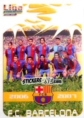 Sticker Alineación - Crystal Cards 2006-2007 - Mundicromo