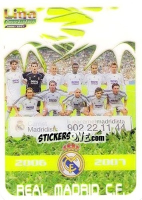 Sticker Alineación - Crystal Cards 2006-2007 - Mundicromo