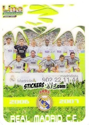 Sticker Alineación - Crystal Cards 2006-2007 n. 20 - Mundicromo