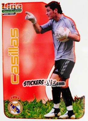 Sticker Casillas - Crystal Cards 2006-2007 - Mundicromo