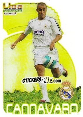 Sticker Cannavaro - Crystal Cards 2006-2007 n. 24 - Mundicromo