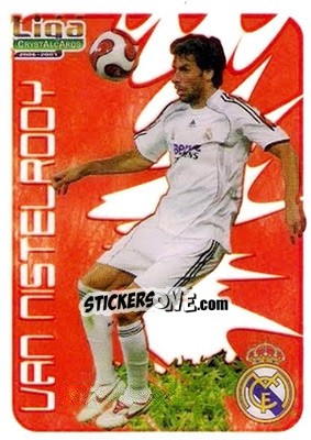 Sticker Van Nistelrooy - Crystal Cards 2006-2007 - Mundicromo