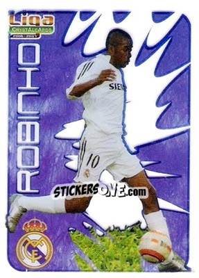 Sticker Robinho - Crystal Cards 2006-2007 n. 34 - Mundicromo