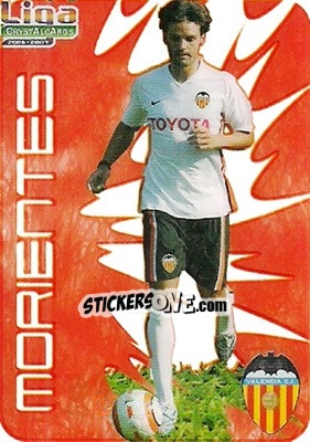 Sticker Morientes - Crystal Cards 2006-2007 n. 52 - Mundicromo