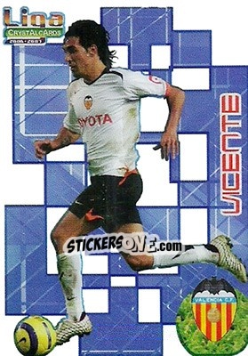 Sticker Vicente - Crystal Cards 2006-2007 n. 54 - Mundicromo