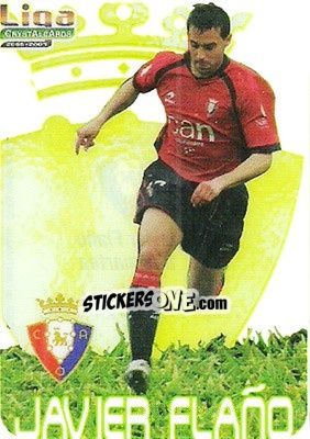Sticker Javier Flaño - Crystal Cards 2006-2007 - Mundicromo